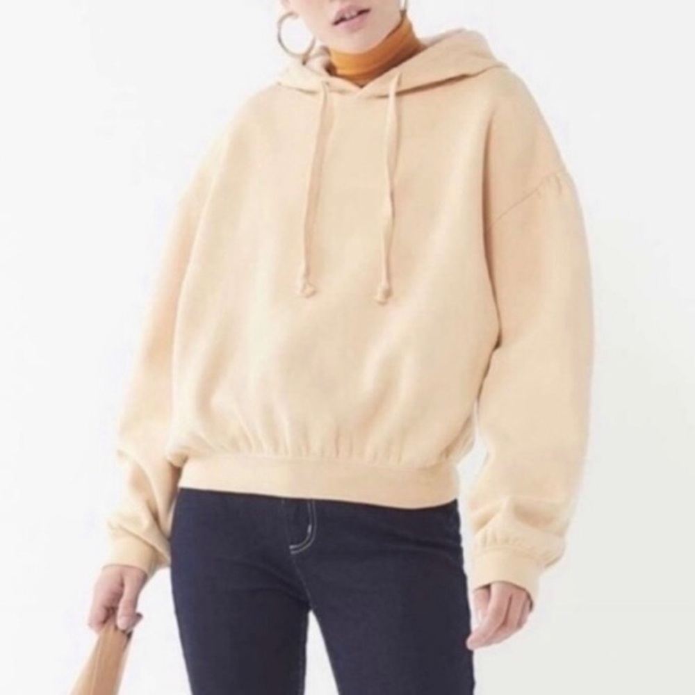 Urban Outfitters Puff Sleeve Hoodie Sweatshirt